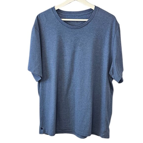UNTUCKit Mens Short Sleeve Crew Neck Cotton T-Shirt, Basic, Blue, Size XXL - Picture 1 of 9